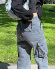 Iria Pantalón Cargo Corte Recto vista lateral