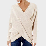 Nicole | Crossover Knit Sweater