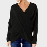 Nicole | Crossover Knit Sweater