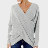 Nicole | Crossover Knit Sweater