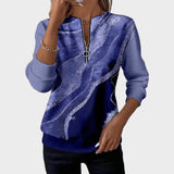 Vânia | Printed Zip-Up Sweater