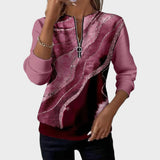 Vânia | Printed Zip-Up Sweater