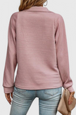 Elene | Jersey de Cuello en V con Cremallera y Manga Larga