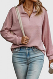 Elene | Jersey de Cuello en V con Cremallera y Manga Larga