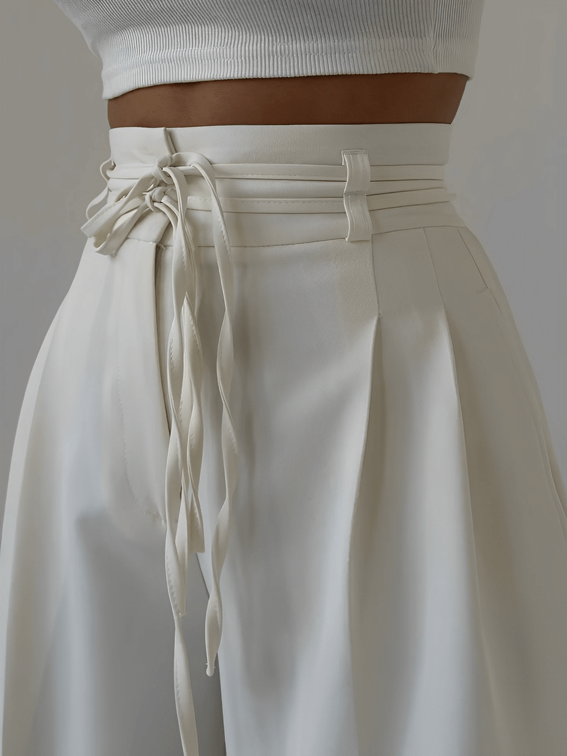 Gema Pantalón Sastre de Cintura Alta look femenino elegante