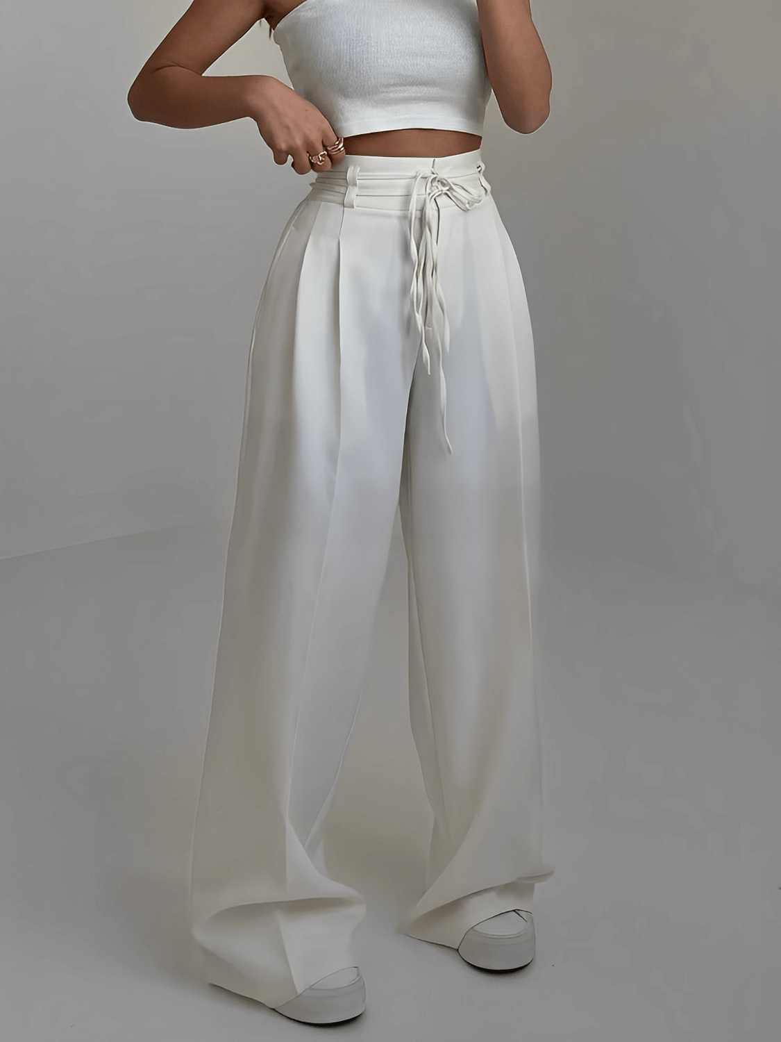 Gema Pantalón Sastre de Cintura Alta vista trasera
