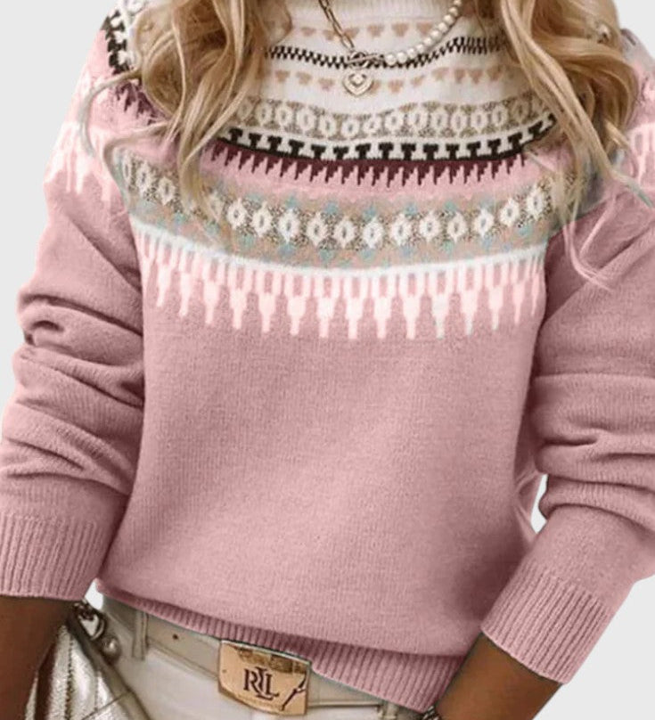 Abril | Jersey de Cuello Redondo Texturizado