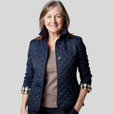 Diana - Chaqueta acolchada casual con cuello vuelto