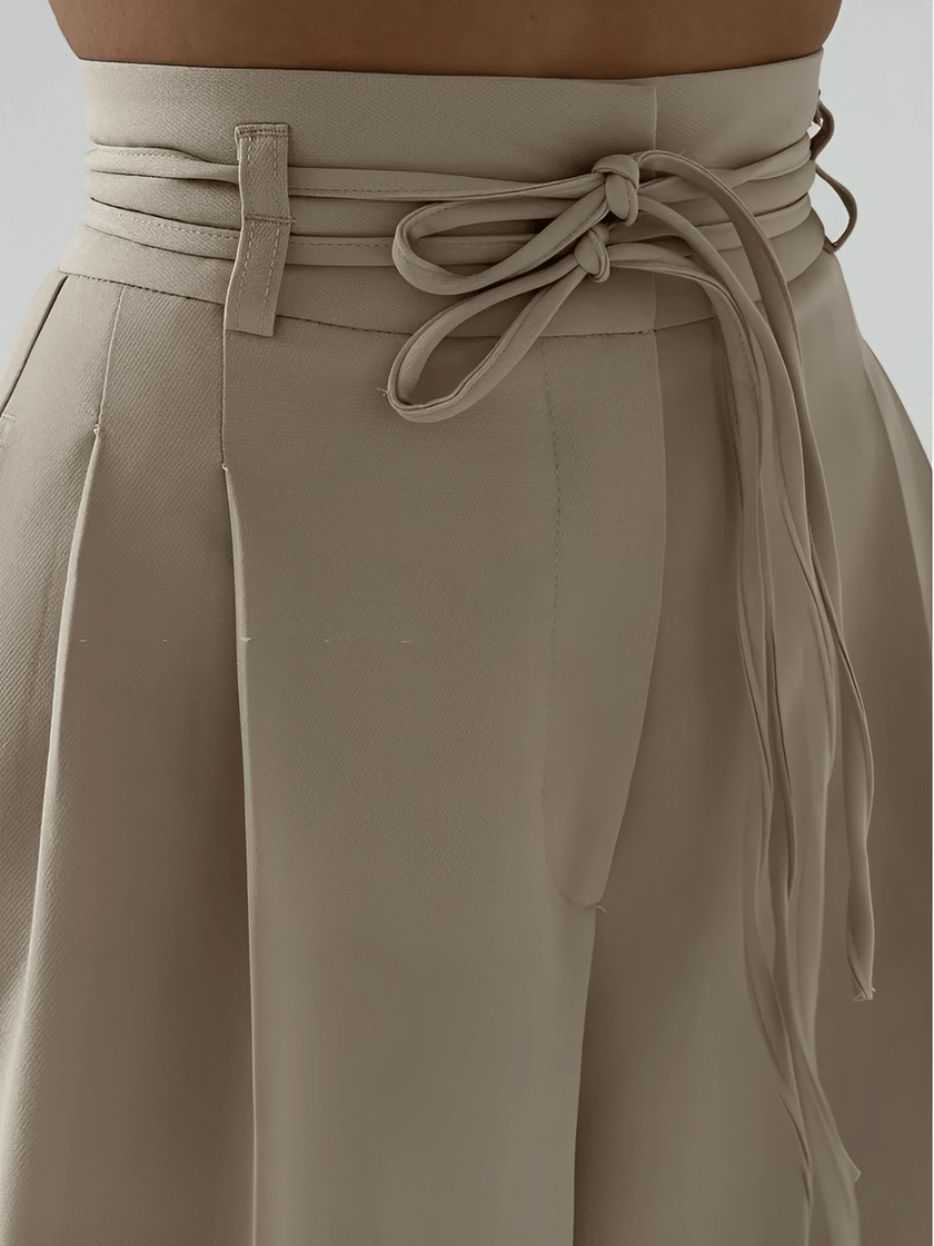 Gema Pantalón Sastre de Cintura Alta look femenino elegante