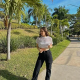 Iria Pantalón Cargo Corte Recto look femenino moderno