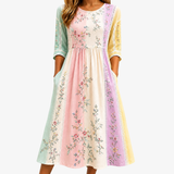 MICAELA - VESTIDO MIDI FLORAL