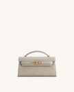 Soledad Bolso de Asa Superior Gris Elefante elegante para mujer