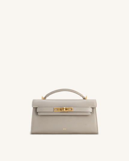 Soledad Bolso de Asa Superior Gris Elefante elegante para mujer