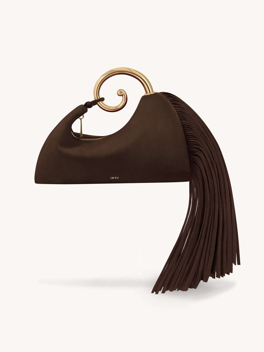 Estrella Bolso de mano con asa superior Marrón oscuro elegante para mujer