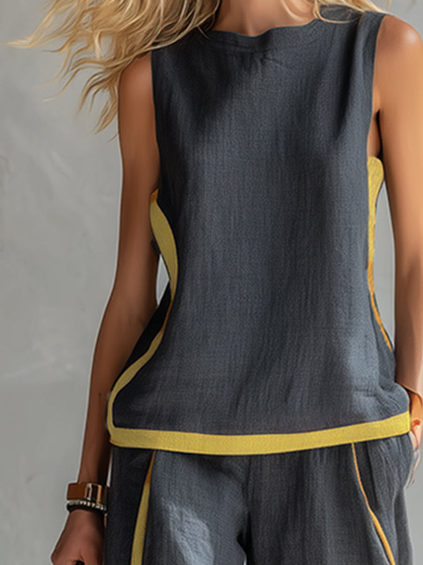 LEILA | CONJUNTO ELEGANTE DE LINO Y ALGODÓN