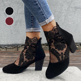 JOLIE™ - Botines elegantes de encaje con tacón