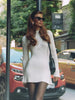 York | Vestido corto de suéter de otoño