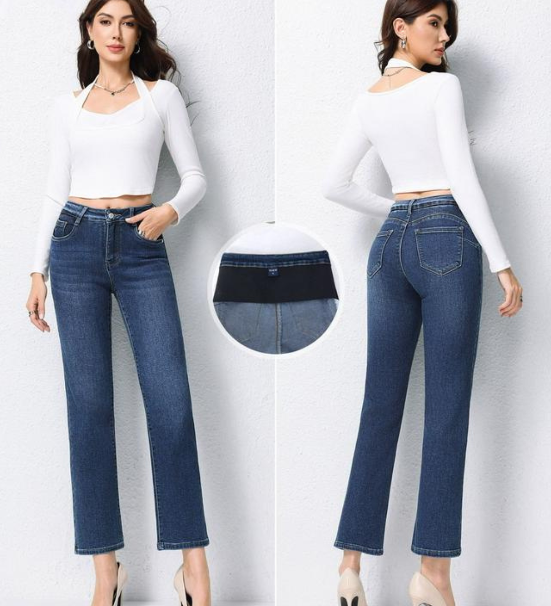 Olga Pantalón recto con faja integrada vista frontal  Image 2 Olga Pantalón recto con faja integrada vista lateral  Image 3 Olga Pantalón recto con faja integrada vista trasera  Image 4 Olga Pantalón recto con faja integrada detalle de la cintura  Image 5 Olga Pantalón recto con faja integrada detalle del diseño  Image 6 Olga Pantalón recto con faja integrada look femenino elegante