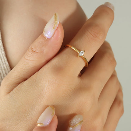 Anillo de moda sencillo para mujer