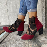 JOLIE™ - Botines elegantes de encaje con tacón