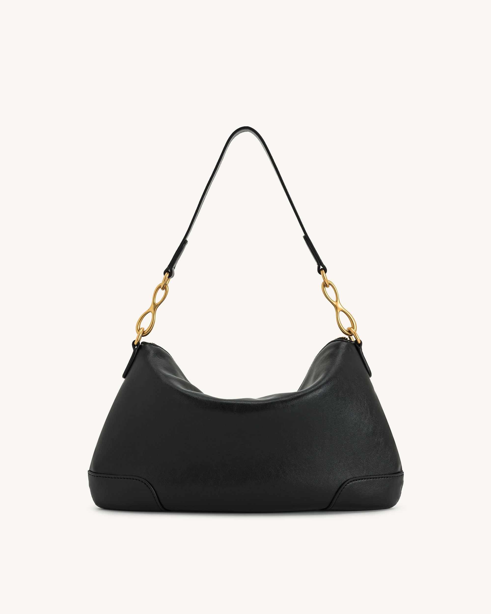 Macarena Bolso de Hombro con Colgante de Metal Negro accesorio laiagasteiz