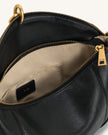 Macarena Bolso de Hombro con Colgante de Metal Negro bolso elegante moderno