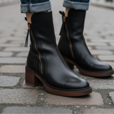 Pernelle | Botas de cuero con tacón cuadrado