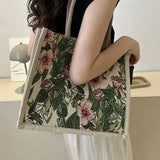 Eco-Friendly Jute Bag with Floral Print