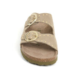Sandalia Bari Glam Crudo Caqui para Mujer Babunkers by Billowy
