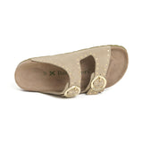 Sandalia Bari Glam Crudo Caqui para Mujer Babunkers by Billowy