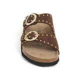 Sandalia Bari Glam Castaña Marrón para Mujer Babunkers de Billowy