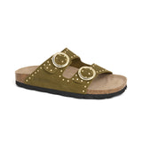 Sandalia de mujer Bari Glam en color caqui, Babunkers by Billowy