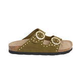 Sandalia de mujer Bari Glam en color caqui, Babunkers by Billowy