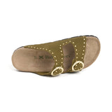 Sandalia de mujer Bari Glam en color caqui, Babunkers by Billowy