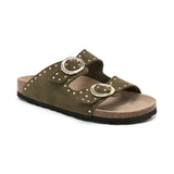 Sandalia Bari Glam Verde Oliva para Mujer Babunkers by Billowy