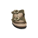 Sandalia Bari Glam Verde Oliva para Mujer Babunkers by Billowy