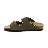 Sandalia Bari Glam Verde Oliva para Mujer Babunkers by Billowy
