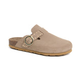 Zueco Palermo Glam Arena Beige Mujer