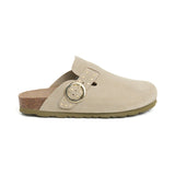 Zueco Palermo Glam Ecru Kaki Mujer