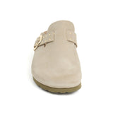 Zueco Palermo Glam Ecru Kaki Mujer