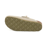 Zueco Palermo Glam Ecru Kaki Mujer