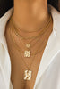 Collar de Colgante Geométrico de Cadena de Metal
