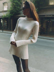 York | Vestido corto de suéter de otoño
