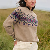 Eugenia | Jacquard sweater - wool