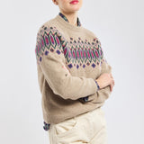 Eugenia | Jacquard sweater - wool