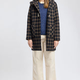 Gloria | Plaid Duffle Coat - Wool Broadcloth
