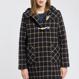 Gloria | Plaid Duffle Coat - Wool Broadcloth
