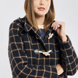 Gloria | Plaid Duffle Coat - Wool Broadcloth