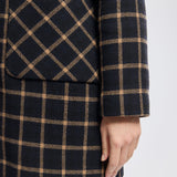 Gloria | Plaid Duffle Coat - Wool Broadcloth