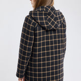 Gloria | Plaid Duffle Coat - Wool Broadcloth